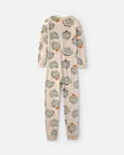 Boys 1-Piece Bears DreamPlush Snug Fit Pyjama - Tan, image 2 of 4 slides