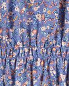 Kid Floral Print Smocked Top, image 2 of 3 slides