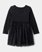 Toddler Halloween Skeleton Tulle Dress, image 2 of 4 slides