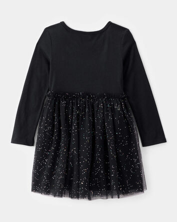 Toddler Halloween Skeleton Tulle Dress, 