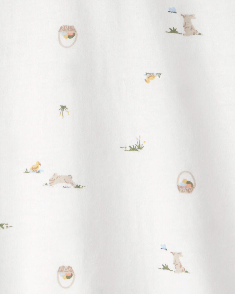 Toddler Boy Easter Bunny Polo Shirt - White, image 4 of 5 slides