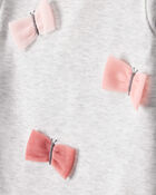 Baby Girl Butterfly Long-Sleeve Bodysuit & Pant Set - Grey/Pink, image 2 of 5 slides