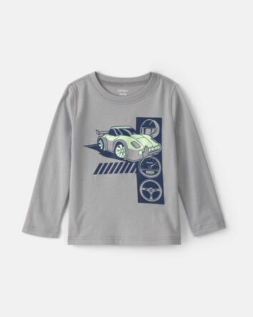 Toddler Boy 'Speed Racer' Car Long-Sleeve Graphic Tee - Grey, 