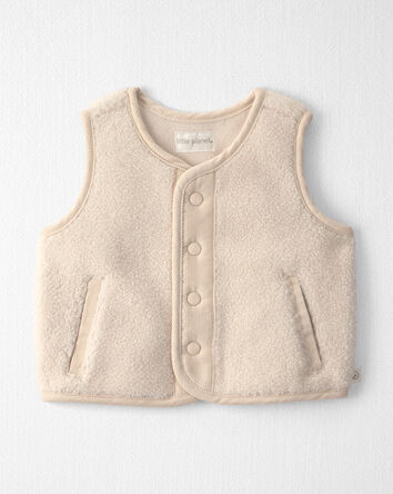 Baby Recycled Teddy Fleece Vest, 