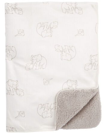 Baby Elephant Plush Blanket, 