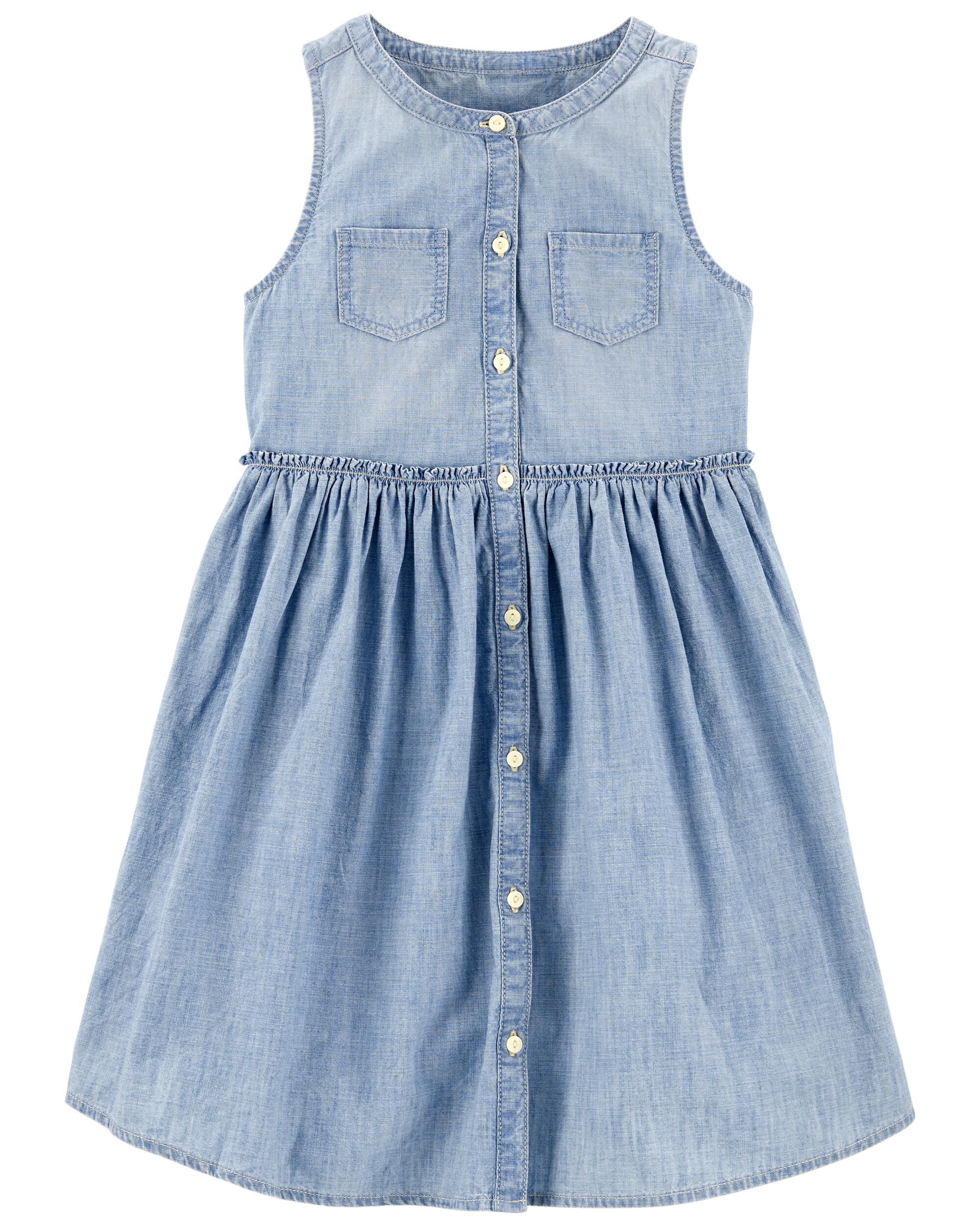 Barcelona Wash Chambray Shirt Dress in Barcelona Wash Carter s Oshkosh Canada