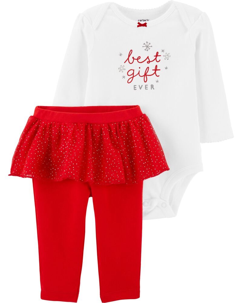 2-Piece Christmas Bodysuit Tutu Pant Set Carter's Oshkosh Canada - Main Image