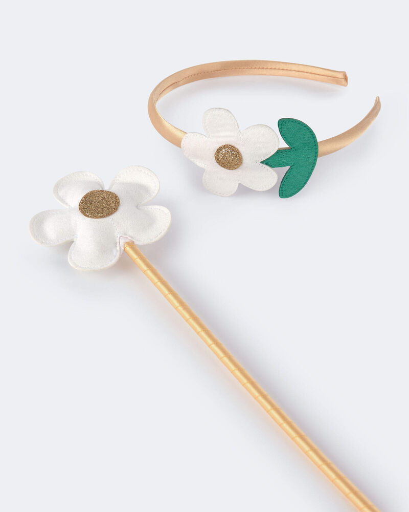 Toddler Girl Flower Headband & Wand Set, image 2 of 6 slides
