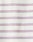 Toddler Boy Striped Long-Sleeve Tee - Cream, image 2 of 3 slides