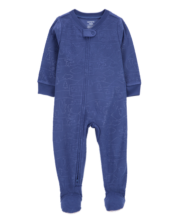 Toddler 1-Piece Camper Fleece Footie Pyjamas, 
