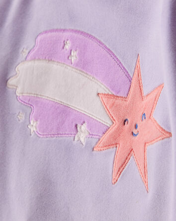 Toddler Girl Star Print DreamPlush Long-Sleeve Snug Fit 2-Piece Pyjamas - Lavender, 