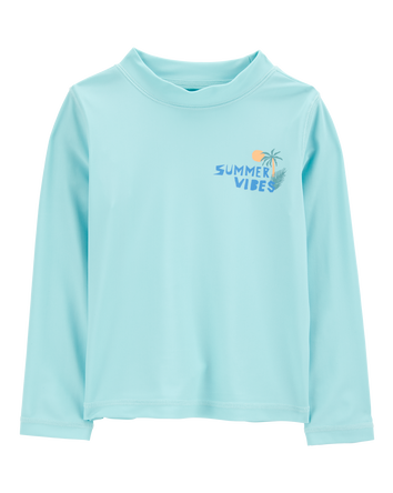 Toddler Summer Vibes Long-Sleeve Rashguard, 