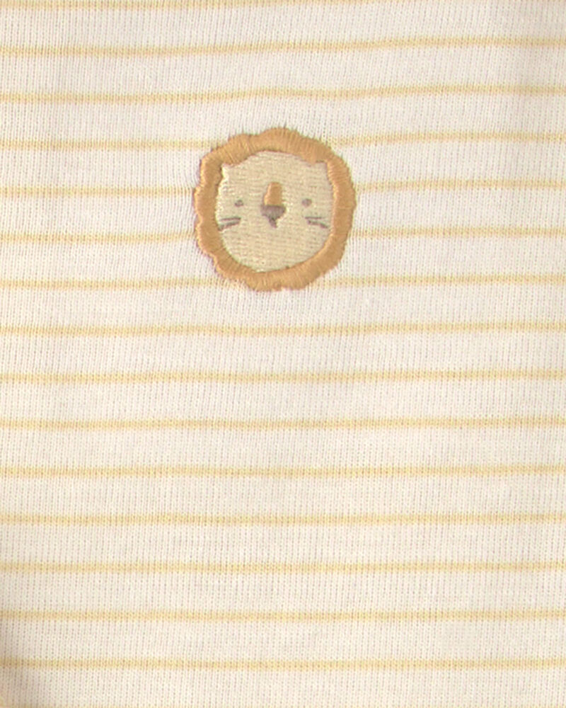 Baby 3-Piece Lion Terry Short-Sleeve Layering Set - Yellow, image 6 of 8 slides