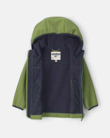 Toddler Boy Colour Changing Rain Jacket - Green, 