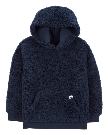 Kid Sherpa Fleece Pullover Hoodie, 
