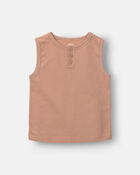 Toddler Boy Henley Tank - Tan, image 2 of 5 slides