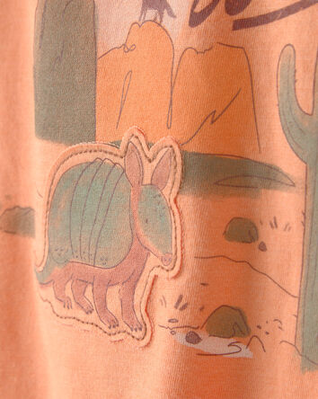 Tout-petit gar&ccedil;on - T-shirts &agrave; imprim&eacute; tatou &laquo;Club Wild&raquo; - Orange, 