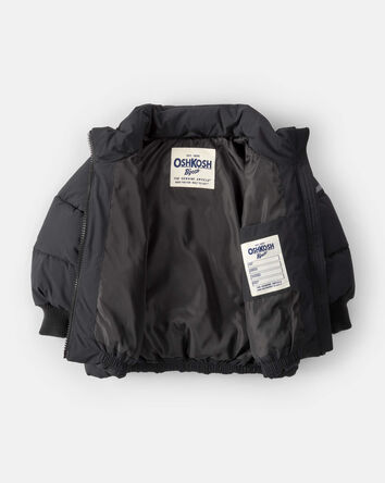 Toddler Girl Urban Bubble Heavy Weight Jacket - Black, 