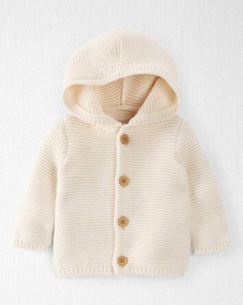B&eacute;b&eacute; - Cardigan &agrave; surpiq&ucirc;re unique en coton biologique 
, 