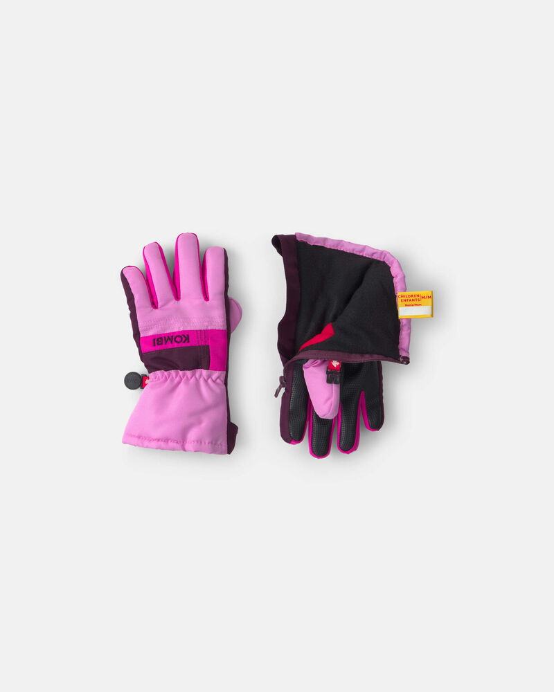 Tout-petit fille - Gants Peewee Kombi - Rose, image 2 sur 2 diapositives
