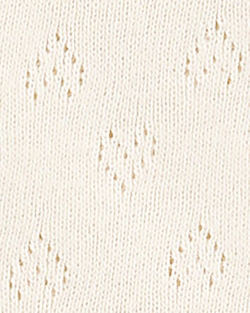 Baby 3-Piece Pointelle Heart Set - Cream, 
