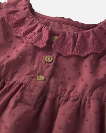 Baby Girl Organic Cotton Prairie Bubble, 