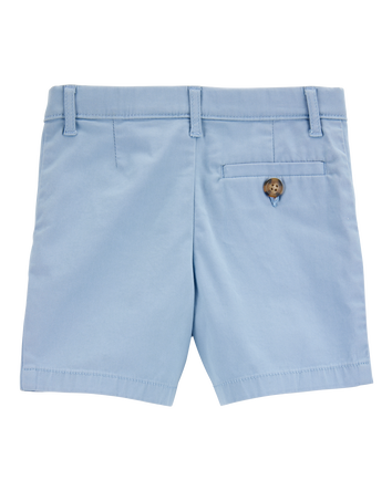 Toddler Stretch Chino Shorts - Blue, 