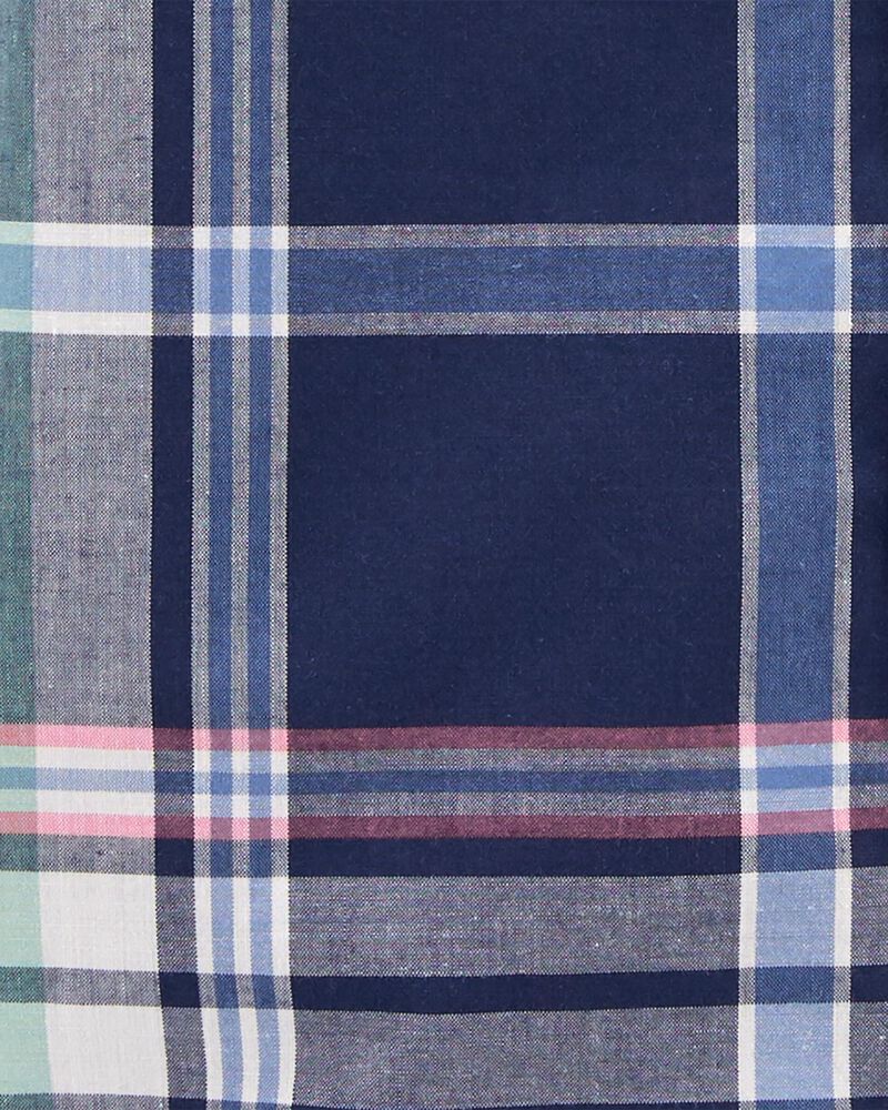 Baby Blue Plaid Button Down, image 2 of 2 slides