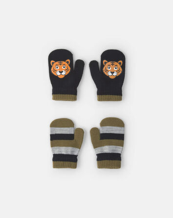 Gar&ccedil;ons - Emballage 2 paires de mini mitaines Kombi - Tigre, 