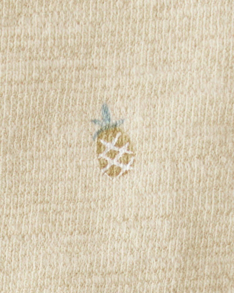 Bébé fille - Ensemble 2 pièces fabriqué à partir de coton biologique à ananas pour bébés, image 4 sur 5 diapositives
