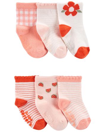 Baby 6-Pack Striped Socks, 