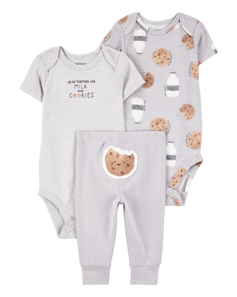 Baby 3-Piece Milk & Cookies Little Character Set, image 1 of 6 slides