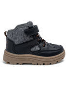 Toddler Boy Lace-Up Boots - Grey, image 2 of 6 slides