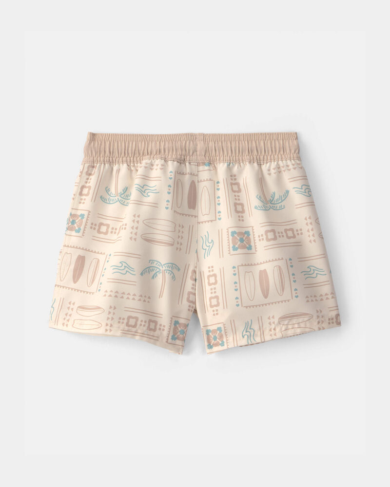 Tout-petit gar&ccedil;on - Short maillot de bain &agrave; imprim&eacute; surf - Beige, image 2 sur 3 diapositives