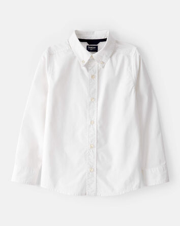 Boys Uniform Button-Front Shirt, 