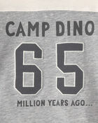 B&eacute;b&eacute; gar&ccedil;on - T-shirt &agrave; manches longues &laquo;Camp Dino&raquo; - Brun/Gris, image 4 sur 4 diapositives