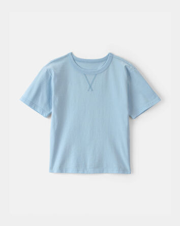 Kids Solid T-Shirt - Blue, 