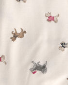 Baby Dog PurelySoft&trade; 2-Way Zip Sleep & Play Pyjamas - Cream, image 7 of 9 slides
