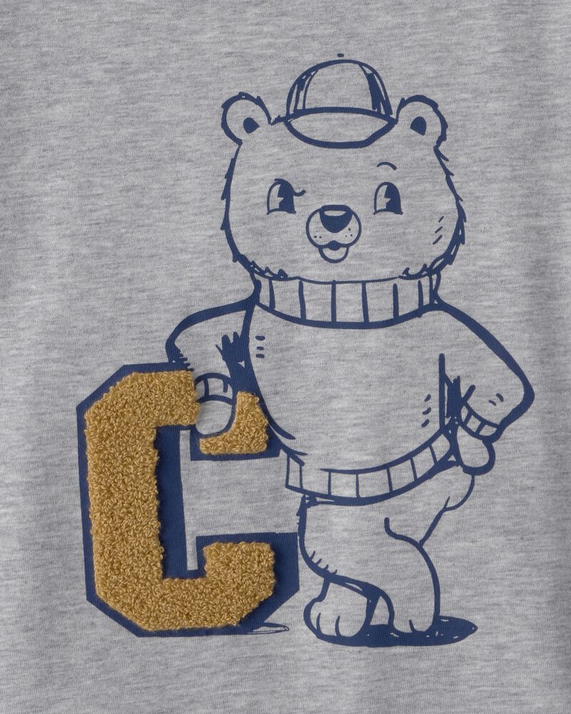 Toddler Boy Varsity Bear Long-Sleeve Graphic Tee - Grey, image 3 of 4 slides