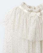 Toddler Girl Confetti Dress Up Cape - Cream/Gold, image 6 of 6 slides