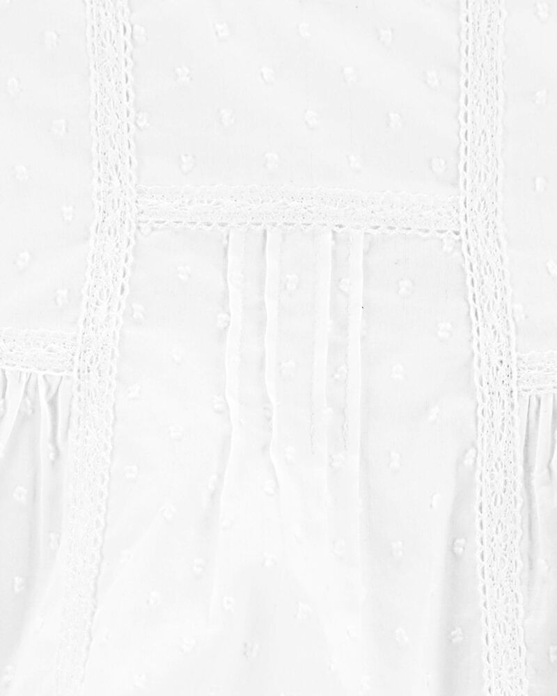 Baby Girl Textured Babydoll Dress, image 4 of 5 slides