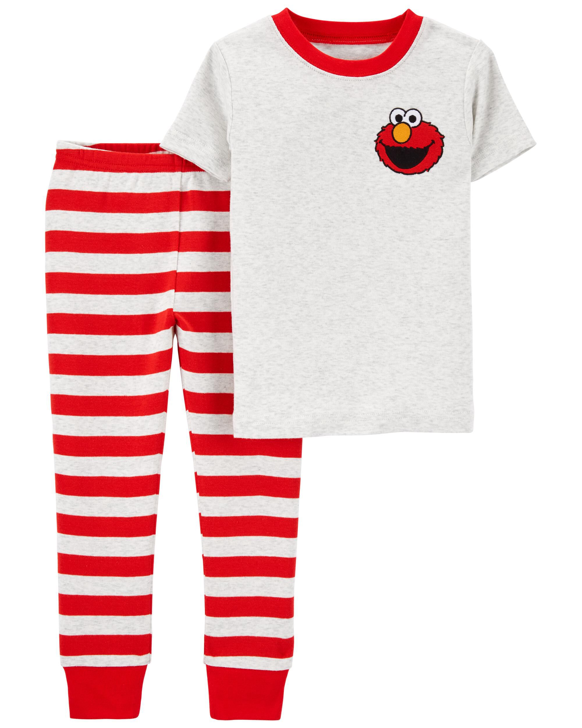 Red 2 Piece Elmo 100 Snug Fit Cotton Pyjamas carters