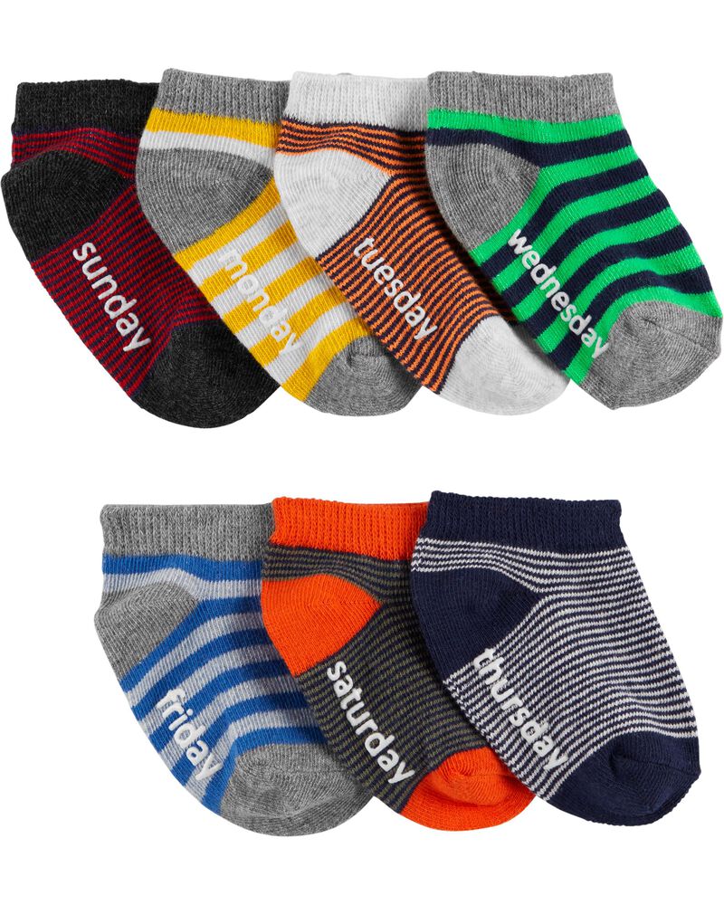 Multi-Pack Stripe Ankle Socks, image 1 of 1 slides