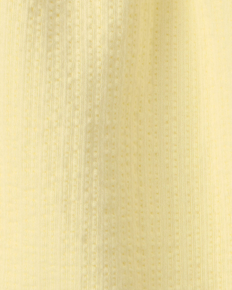 Toddler Girl Flutter-Sleeve Seersucker Top - Yellow, image 2 of 3 slides