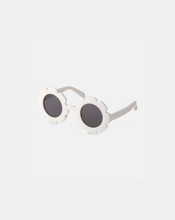 B&eacute;b&eacute; - Lunettes de soleil, fleurs - Blanc, 