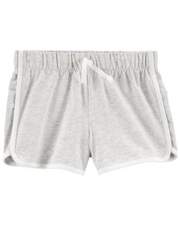 Drawstring Jersey Baseline Shorts, 