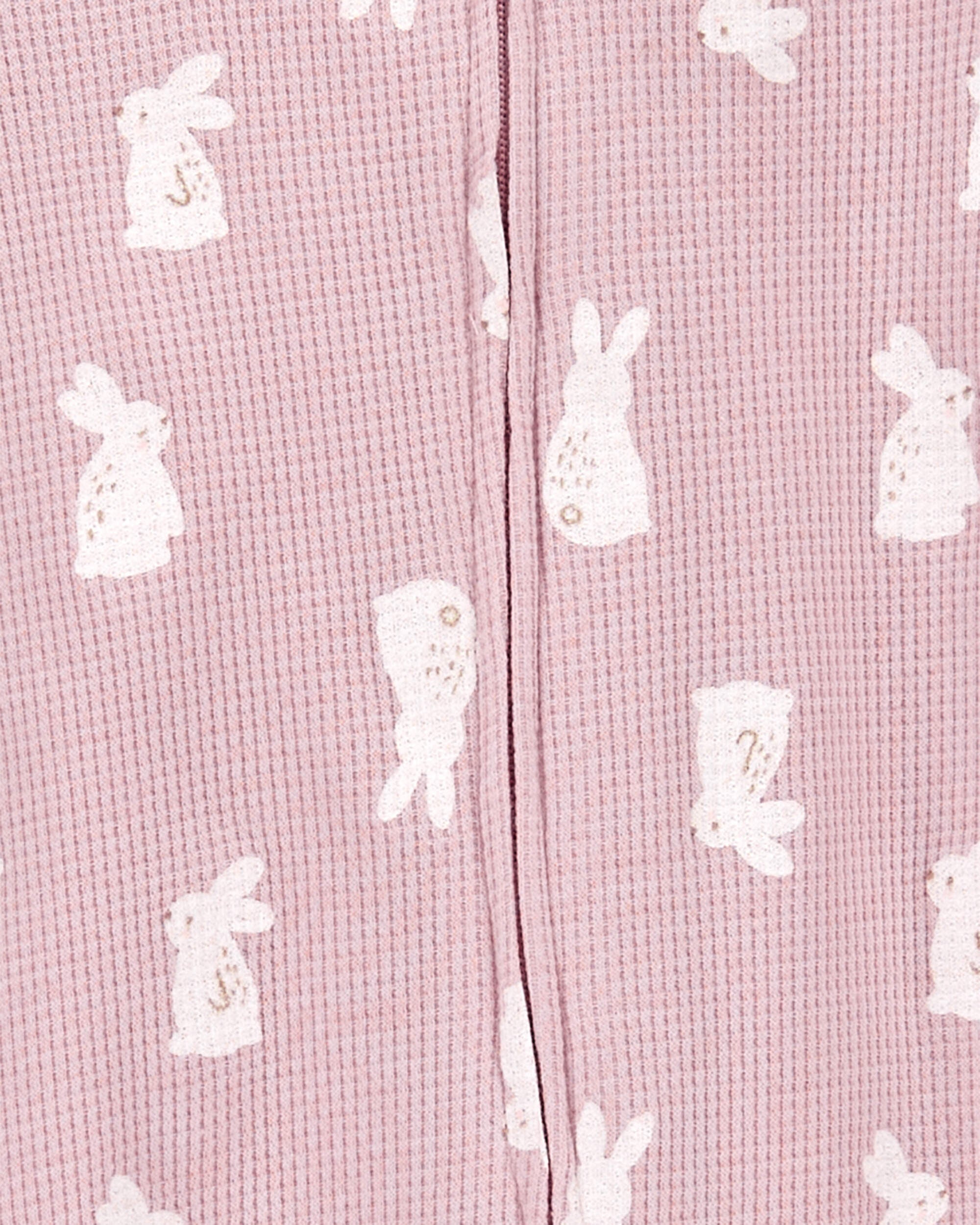 Baby Girls Baby Bunny 2 Way Zip Thermal Sleeper Pyjamas NB Carter s