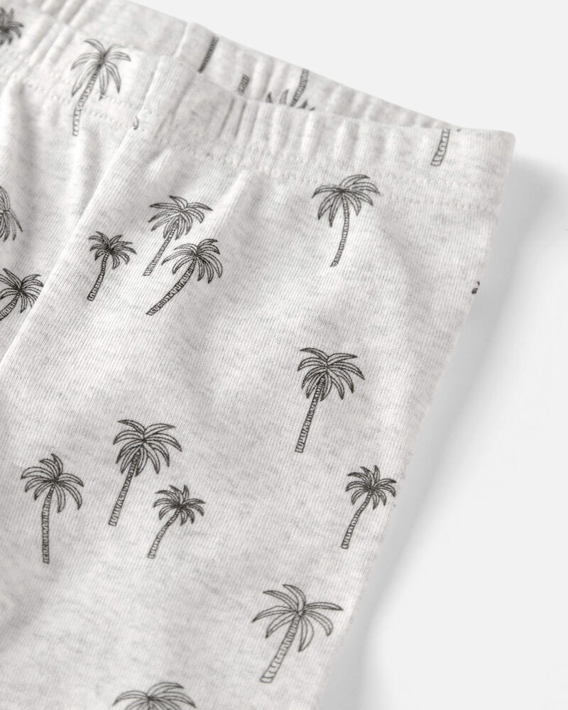 Toddler 2-Piece Organic Cotton Pyjamas in Palm Trees, image 2 of 4 slides