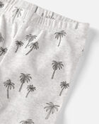 Toddler 2-Piece Organic Cotton Pyjamas in Palm Trees, image 2 of 4 slides