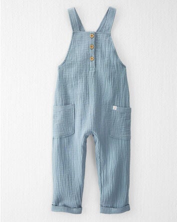 Toddler Organic Cotton Gauze Overalls, 